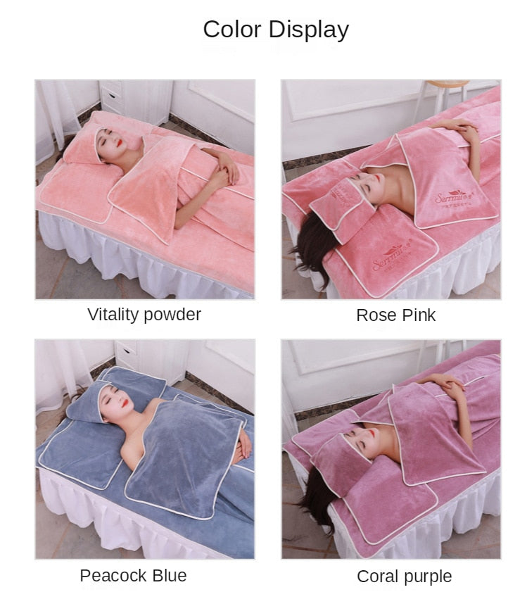1/3/5pcs Superfine Fiber Soft Bath Towel Beauty Salon Bed Linen Comfortable Turban Sofa Massage SPA Plain Bath Dress Beach Towel   54.99 EZYSELLA SHOP