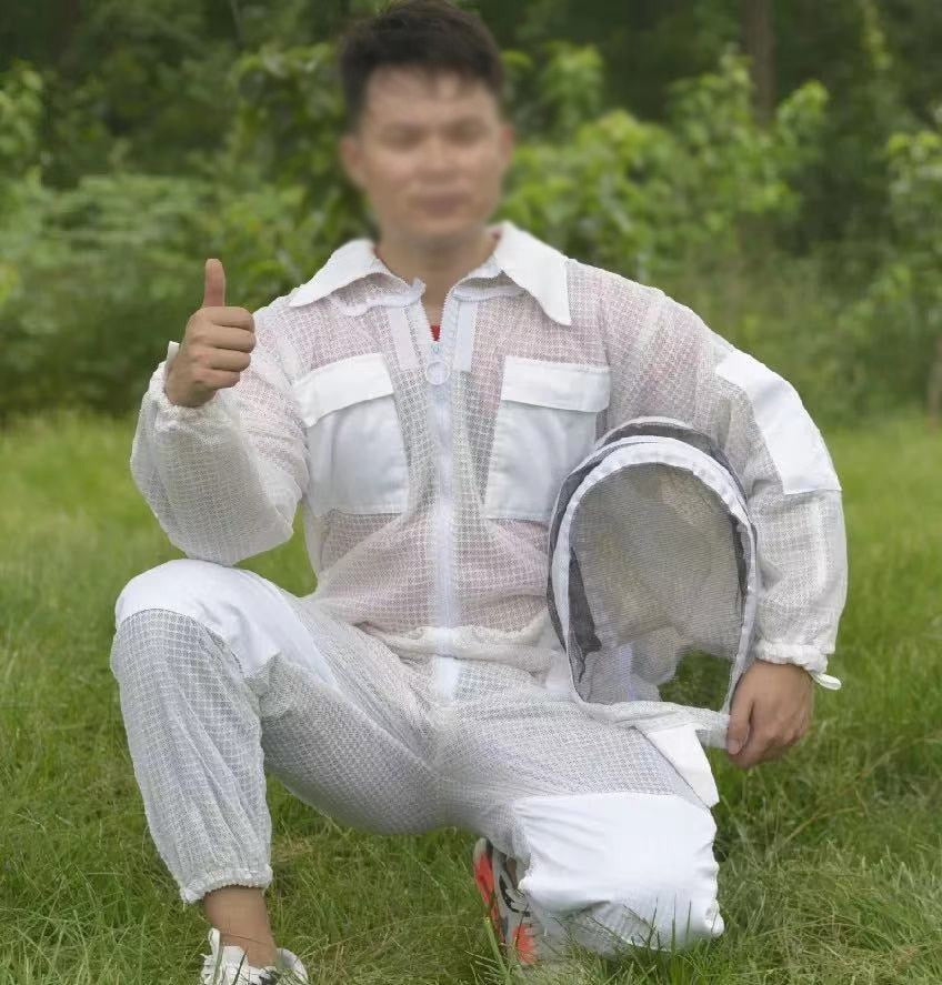 1 Set Beekeeping Suit Bee Keeper Professional Clothing Mosquito Suit Metal Zipper Bees Breathable Anti Beekeeping Clothing LightGreyXXXL Business & Industrial > Agriculture 190.99 EZYSELLA SHOP