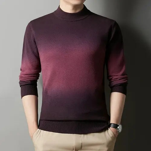 10 Colors Men Half Turtleneck Sweater Patchwork Dye Design Korean XXXLFuchsia Apparel & Accessories > Clothing > Shirts & Tops 79.22 EZYSELLA SHOP