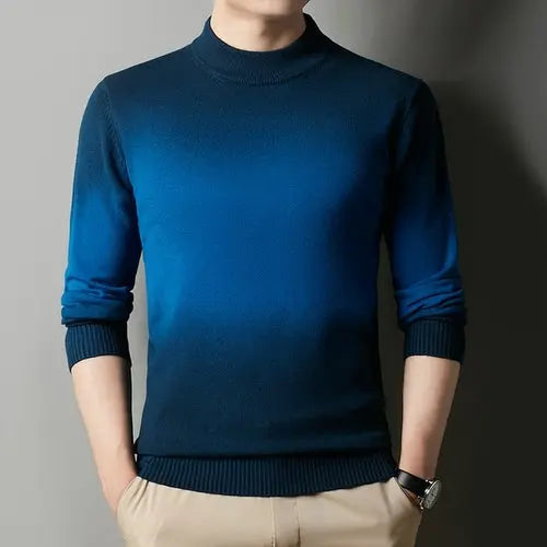 10 Colors Men Half Turtleneck Sweater Patchwork Dye Design Korean XXXLBlue Apparel & Accessories > Clothing > Shirts & Tops 79.22 EZYSELLA SHOP