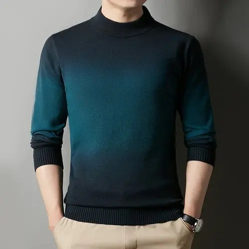 10 Colors Men Half Turtleneck Sweater Patchwork Dye Design Korean XXXLTurquoise Apparel & Accessories > Clothing > Shirts & Tops 79.22 EZYSELLA SHOP