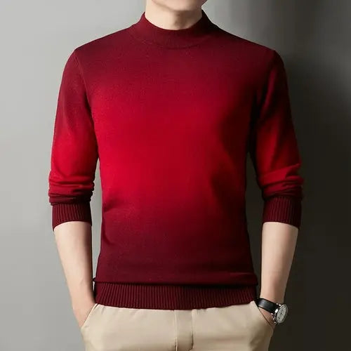 10 Colors Men Half Turtleneck Sweater Patchwork Dye Design Korean XXXLRed Apparel & Accessories > Clothing > Shirts & Tops 79.22 EZYSELLA SHOP
