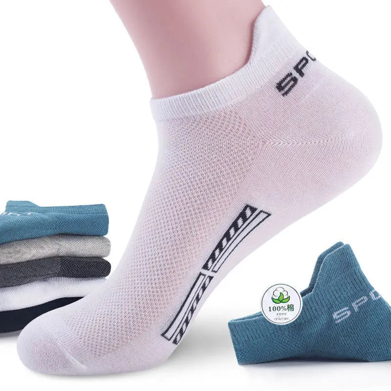 10pairs High Quality Men Ankle Socks Breathable Cotton Sports Socks  Socks 128.64 EZYSELLA SHOP