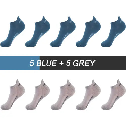 10pairs High Quality Men Ankle Socks Breathable Cotton Sports Socks 56LightYellow Socks 128.64 EZYSELLA SHOP