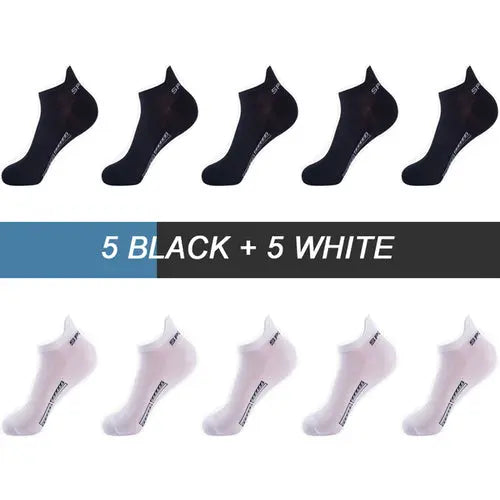 10pairs High Quality Men Ankle Socks Breathable Cotton Sports Socks 56Waterred Socks 128.64 EZYSELLA SHOP