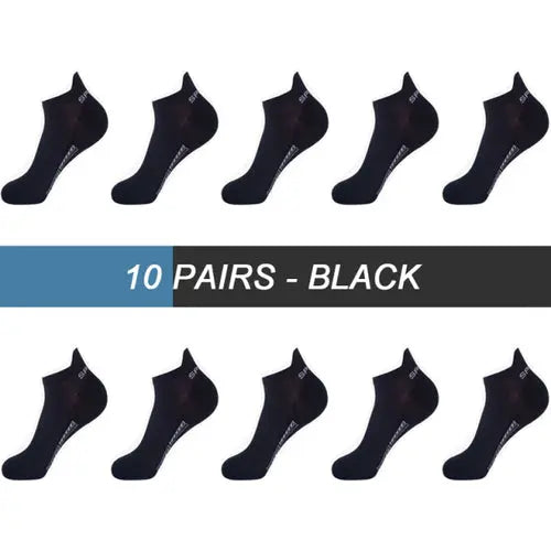 10pairs High Quality Men Ankle Socks Breathable Cotton Sports Socks 56DarkRed Socks 128.64 EZYSELLA SHOP
