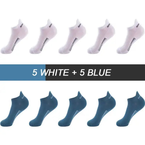 10pairs High Quality Men Ankle Socks Breathable Cotton Sports Socks 56GrayBlack Socks 128.64 EZYSELLA SHOP