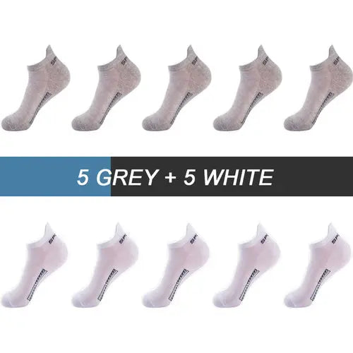 10pairs High Quality Men Ankle Socks Breathable Cotton Sports Socks 56OrangeRed Socks 128.64 EZYSELLA SHOP