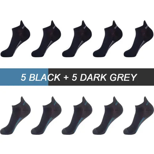 10pairs High Quality Men Ankle Socks Breathable Cotton Sports Socks 56LemonYellow Socks 128.64 EZYSELLA SHOP