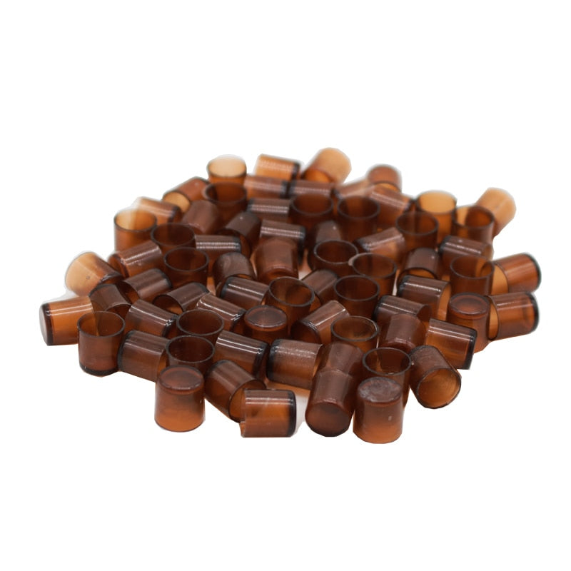 120 pcs Queen Bee Feeding Cell Cups Brown Bee Cages Beekeeping Tools Applicable to Bee feeder Equipment EZYSELLA SHOP
