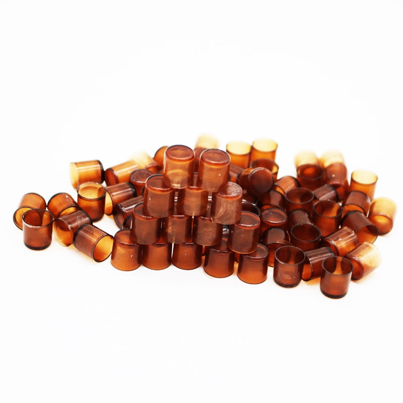 120 pcs Queen Bee Feeding Cell Cups Brown Bee Cages Beekeeping Tools Applicable to Bee feeder Equipment EZYSELLA SHOP