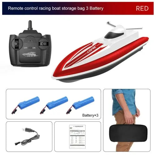 2.4G LSRC B8 RC High Speed Racing Boat Waterproof Rechargeable Model Blue Toys & Games > Toys > Remote Control Toys > Remote Control Boats & Watercraft 117.17 EZYSELLA SHOP