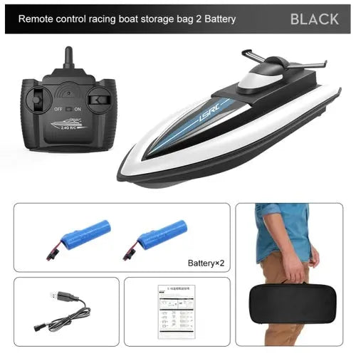 2.4G LSRC B8 RC High Speed Racing Boat Waterproof Rechargeable Model black Toys & Games > Toys > Remote Control Toys > Remote Control Boats & Watercraft 102.93 EZYSELLA SHOP