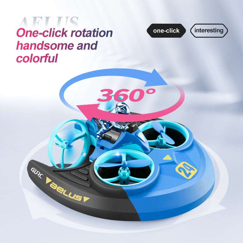 2023 NEW V24 Mini Drone Air/Land/Water Driving Quadcopter 3 In 1 RC Drone Toys for Children Outdoor RC Airplane  Toys & Games > Toys > Remote Control Toys 79.74 EZYSELLA SHOP