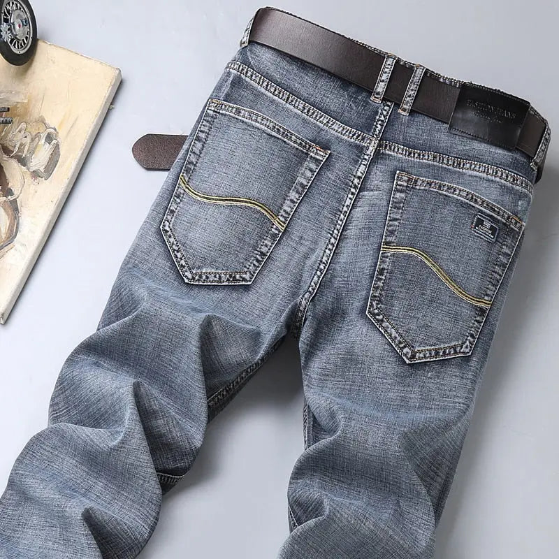 2023 New Men's Jeans Classic Style Business Casual Advanced Stretch  Apparel & Accessories > Clothing > Pants 57.67 EZYSELLA SHOP