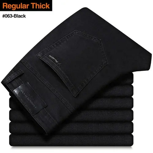 2023 New Men's Jeans Classic Style Business Casual Advanced Stretch 40Regular063-Black Apparel & Accessories > Clothing > Pants 57.67 EZYSELLA SHOP