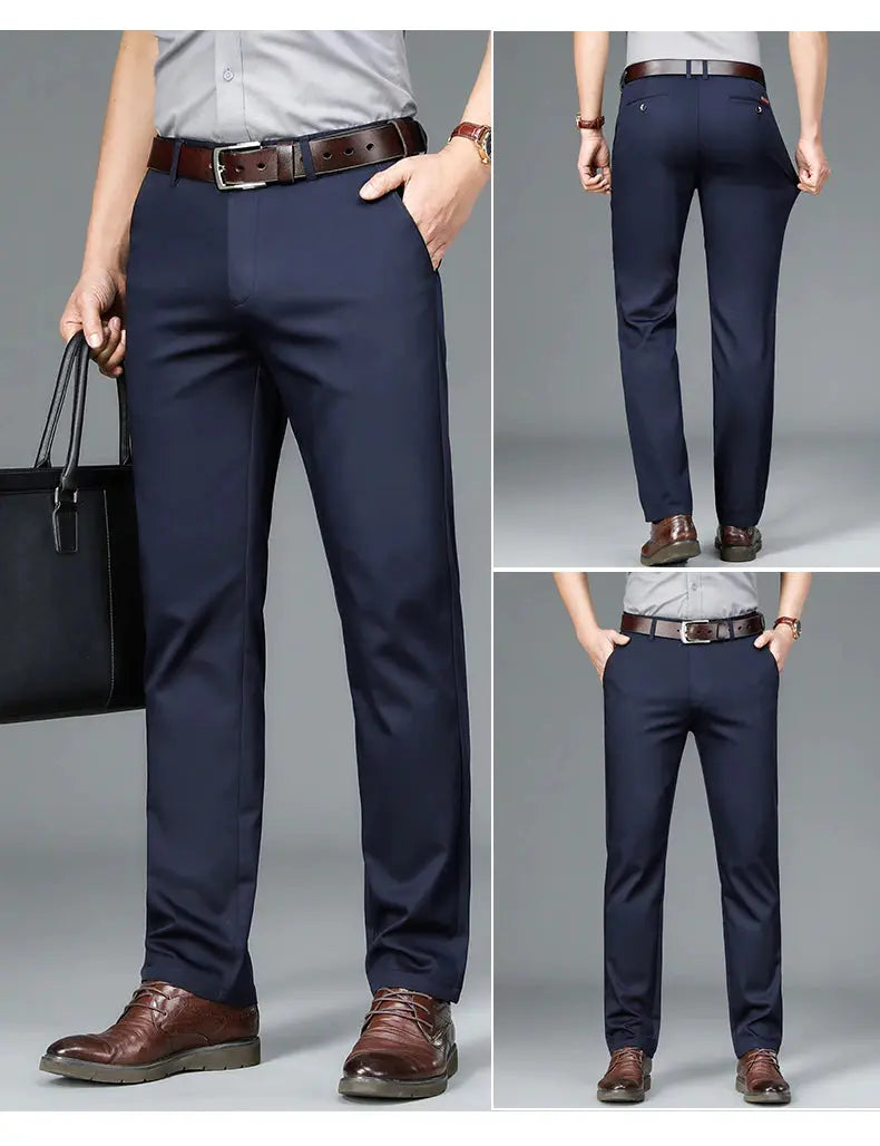 2023 Spring And Summer New Men's Khaki Thin Casual Pants Business  Apparel & Accessories > Clothing > Pants 70.37 EZYSELLA SHOP
