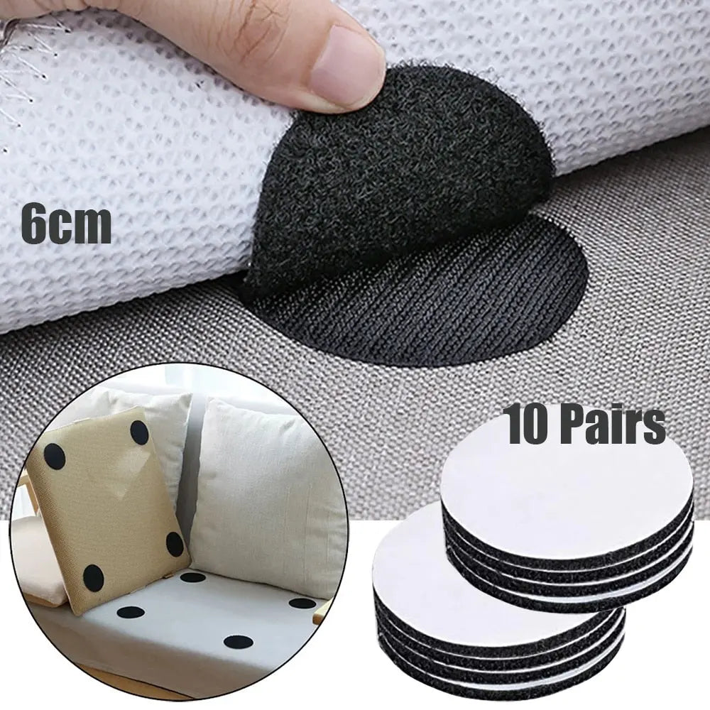 20pcs/10 Pairs Anti Curling Carpet Tape Rug Gripper Carpet Sofa  Hardware > Building Materials > Flooring & Carpet 23.85 EZYSELLA SHOP