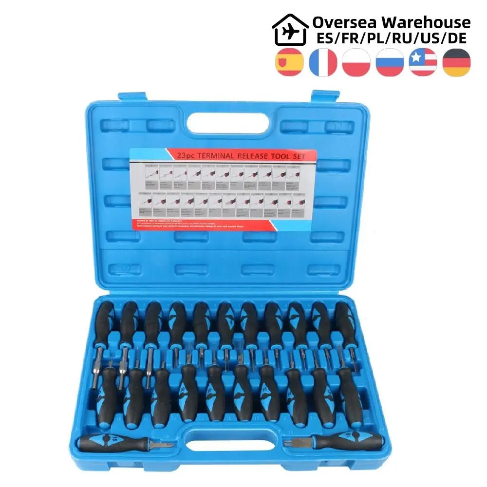23pcs Universal Car Removal Remover Tool Electrical Terminal Release  Hardware > Power & Electrical Supplies > Wire Terminals & Connectors 146.56 EZYSELLA SHOP
