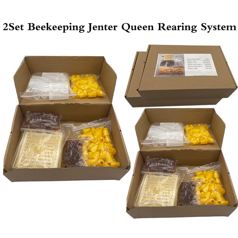 2SET Apiculture Beekeeping Jenter Queen Rearing Incubation System Box Cage Holder Plastic Cell Cup Bees Tool Beekeeping Supplies cartonpackageBeekeepingequip Business & Industrial > Agriculture 207.99 EZYSELLA SHOP