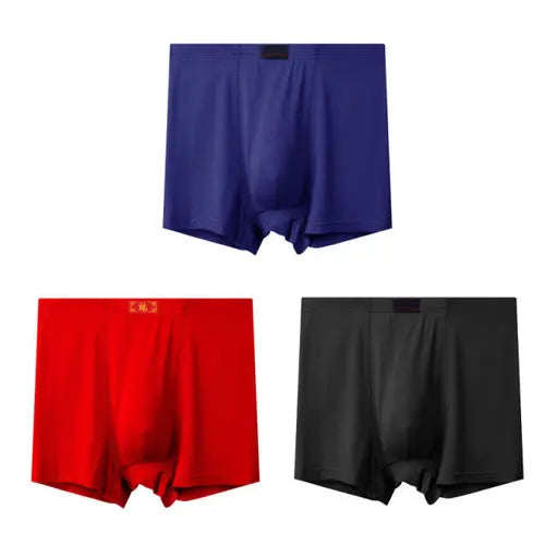 3pcs/Lot Large Size Boxer Men Underwear Cotton Men's Panties XXXLOrange3PCS Underwear 57.06 EZYSELLA SHOP