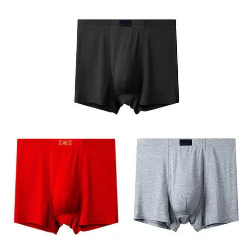 3pcs/Lot Large Size Boxer Men Underwear Cotton Men's Panties XXXLLavender3PCS Underwear 57.06 EZYSELLA SHOP