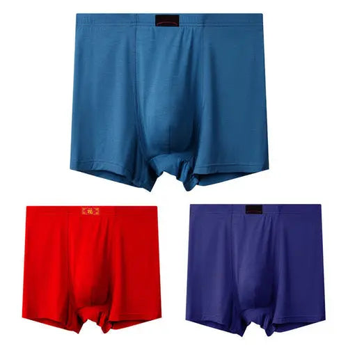3pcs/Lot Large Size Boxer Men Underwear Cotton Men's Panties XXXLPink3PCS Underwear 57.06 EZYSELLA SHOP