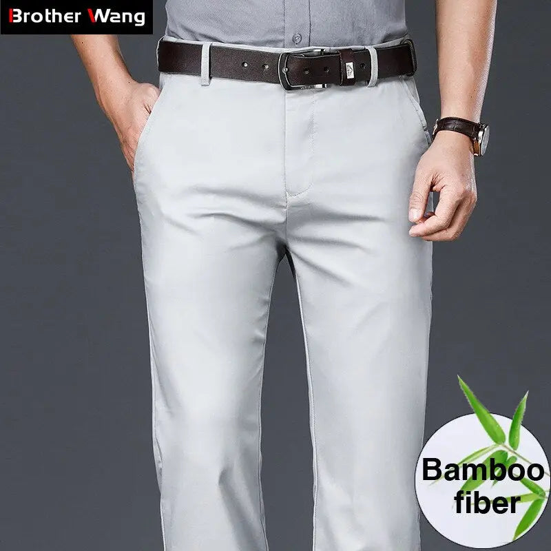 4 color Men Bamboo Fiber Thin Casual Pants Spring and Summer  Apparel & Accessories > Clothing > Pants 65.99 EZYSELLA SHOP