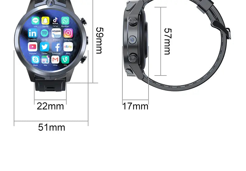 4g Net Smartwatch X600s Altitude Barometric  Apparel & Accessories > Jewelry > Watches 308.13 EZYSELLA SHOP