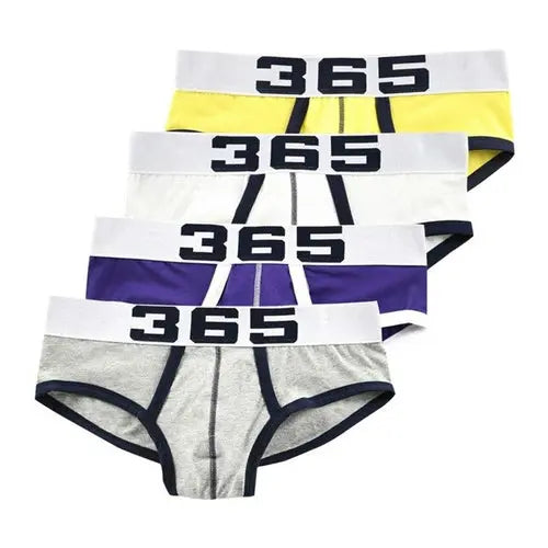 4pcs/lot Mens Underwear Briefs Cotton Men's Bikini Briefs Pouch XXXLGold4pcs Underwear 131.08 EZYSELLA SHOP