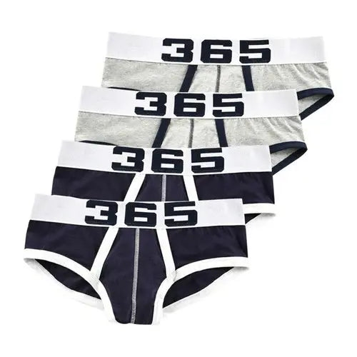 4pcs/lot Mens Underwear Briefs Cotton Men's Bikini Briefs Pouch XXXLPurple4pcs Underwear 131.08 EZYSELLA SHOP
