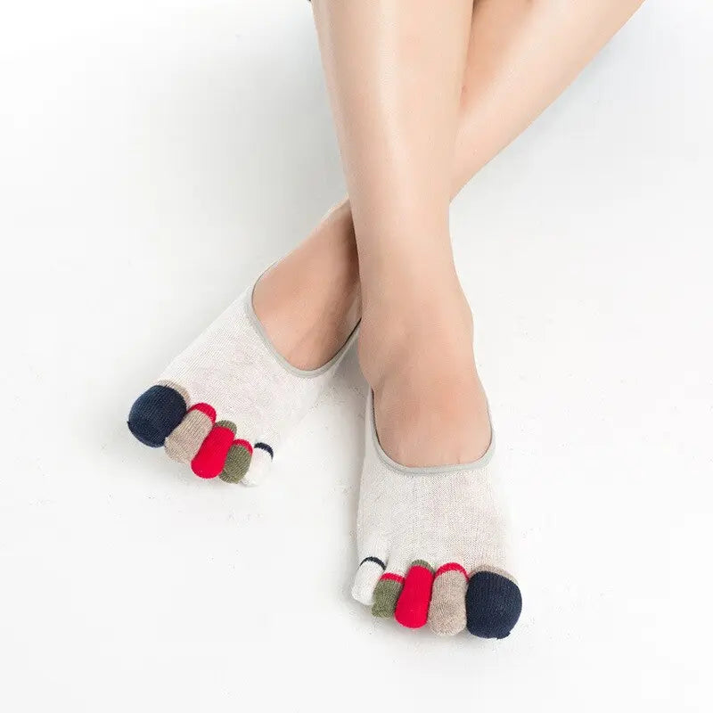 5 Pairs/lot Summer Cotton Men Five Finger Socks Fashion Toe Socks  Socks 64.68 EZYSELLA SHOP