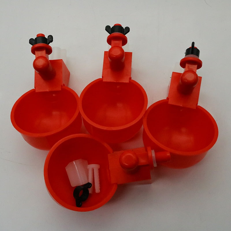 50 Pcs Chicken Drinking Cup Automatic Drinker Chicken Feeder Plastic Poultry Water Drinker Cup Drinking Bowl With Fixing Screw  Business & Industrial > Agriculture > Animal Husbandry > Livestock Feeders & Waterers 148.99 EZYSELLA SHOP