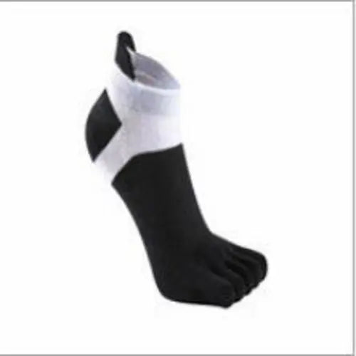5pairs / Lot Summer Men Socks Cotton Five-finger Male Short Socks High Black Socks 64.26 EZYSELLA SHOP