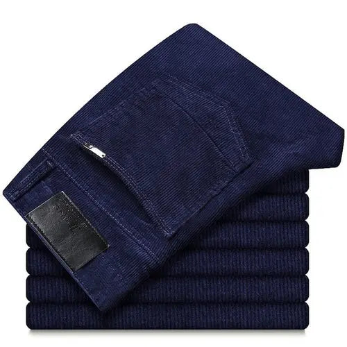 6 Color Men's Thick Corduroy Casual Pants 2023 Winter New Style 40RoyalBlue Apparel & Accessories > Clothing > Pants 53.98 EZYSELLA SHOP