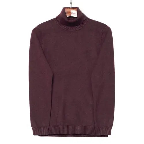 6-color Turtleneck Sweater Male Autumn And Winter New Style Fashion XXXLBurgundy Apparel & Accessories > Clothing > Shirts & Tops 64.24 EZYSELLA SHOP