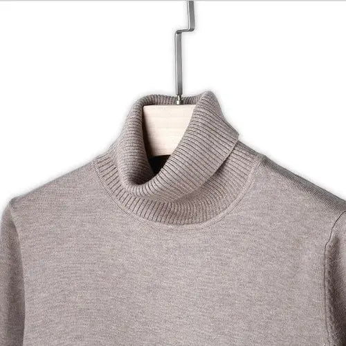 6-color Turtleneck Sweater Male Autumn And Winter New Style Fashion XXXLKhaki Apparel & Accessories > Clothing > Shirts & Tops 64.24 EZYSELLA SHOP