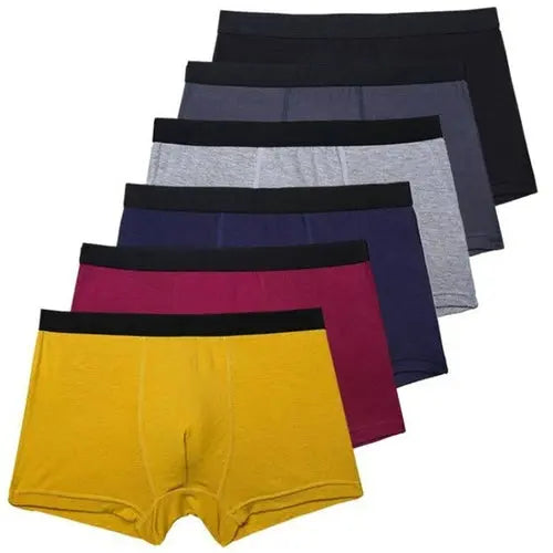 6pcs/Set Black Boxer Men Underpants Bamboo Mens Boxers Man Breathable XXXLArmyGreen Underwear 114.96 EZYSELLA SHOP