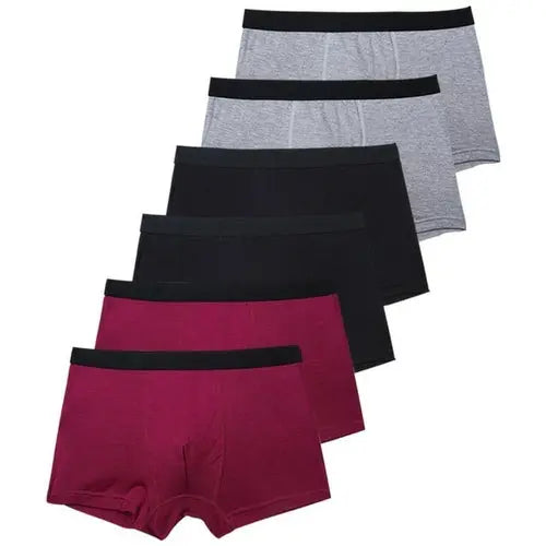 6pcs/Set Black Boxer Men Underpants Bamboo Mens Boxers Man Breathable XXXLMULTI Underwear 114.96 EZYSELLA SHOP