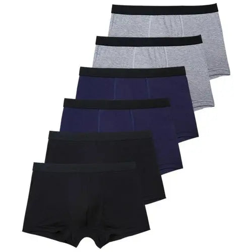 6pcs/Set Black Boxer Men Underpants Bamboo Mens Boxers Man Breathable XXXLNavyBlue Underwear 114.96 EZYSELLA SHOP
