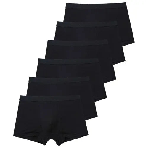 6pcs/Set Black Boxer Men Underpants Bamboo Mens Boxers Man Breathable XXXLBlack Underwear 114.96 EZYSELLA SHOP