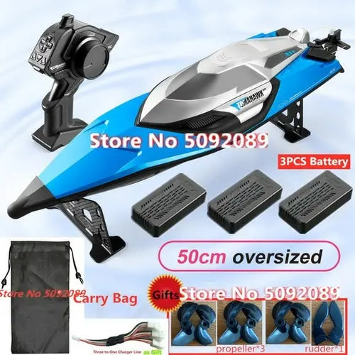 70KM/H High Speed 50CM Big 200M Remote Control Ship Boat Rowing Blue Toys & Games > Toys > Remote Control Toys > Remote Control Boats & Watercraft 314.56 EZYSELLA SHOP