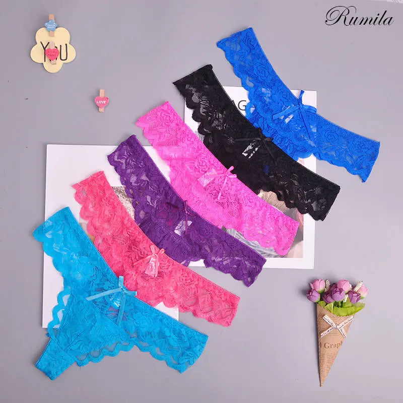 8color Gift Full Beautiful Lace Women's Sexy Lingerie Thongs G-string  Apparel & Accessories > Clothing > Underwear & Socks > Lingerie 15.72 EZYSELLA SHOP
