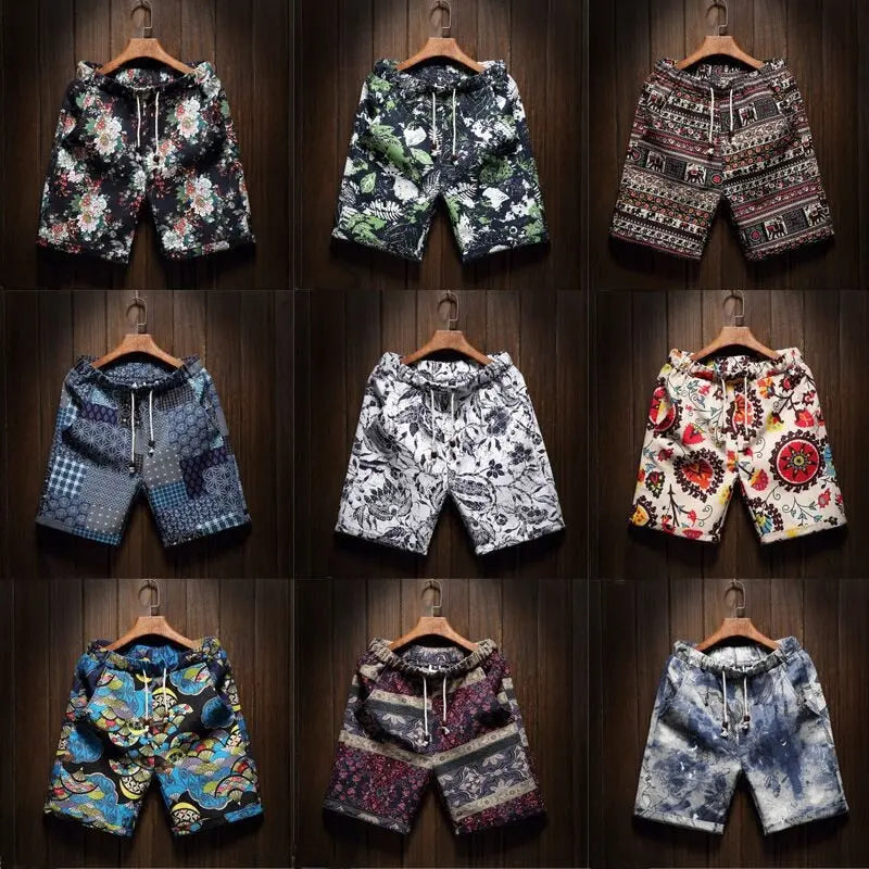9 Color Men's Casual Beach Floral Shorts Summer Fashion  Apparel & Accessories > Clothing > Shorts 27.99 EZYSELLA SHOP