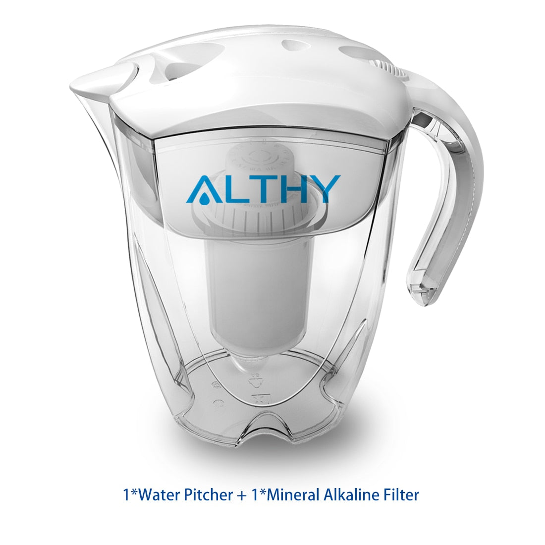 ALTHY 3.5L Mineral Alkaline Water Pitcher Filter - 400L Long-Life Filters - Alkalizer Purifier Filtration System +pH -ORP PitcherandFilterChina Hardware > Plumbing > Water Dispensing & Filtration 115.16 EZYSELLA SHOP