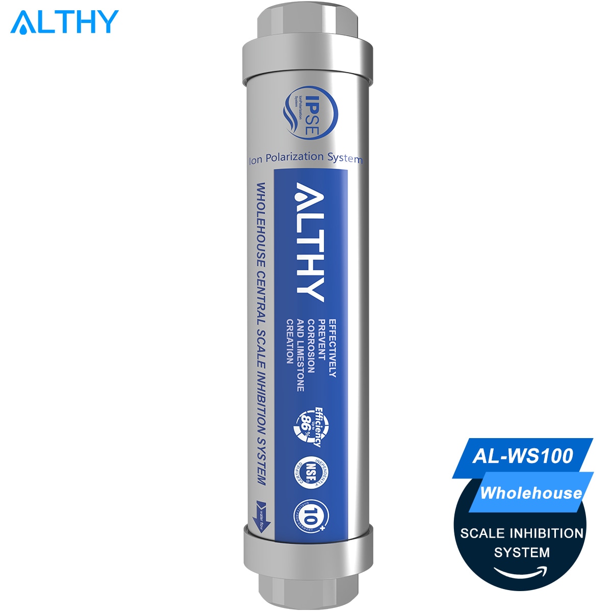 ALTHY AL-WS100 IPS Whole House Scale Inhibition Water Softener Machine System Descaler  Anti Limescale Corrosion & Hard water  Hardware > Plumbing > Water Dispensing & Filtration 437.42 EZYSELLA SHOP