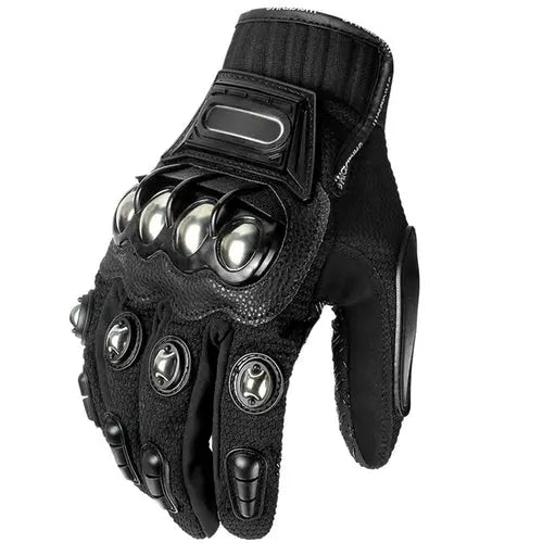 Alloy Steel Knuckle Motorcycle Gloves Full Finger Motocross Gloves XLBlack Apparel & Accessories > Clothing Accessories > Gloves & Mittens 73.99 EZYSELLA SHOP