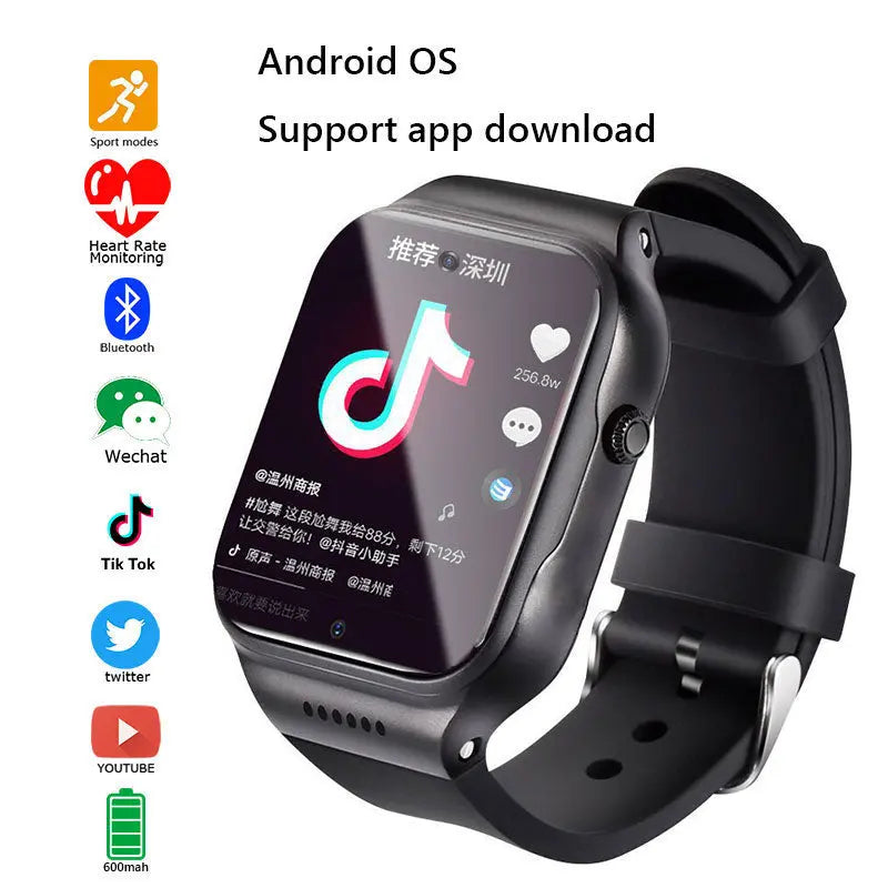 Android Smartwatch 32g Gps Camera Wifi Heart Rate Bidirectional  Apparel & Accessories > Jewelry > Watches 290.22 EZYSELLA SHOP