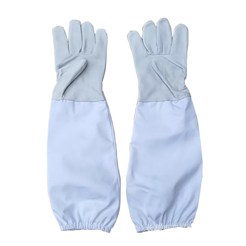 Anti Bee Gloves Beekeeping Protective Goatskin Gloves Long Sleeves Ventilated Professional Apiculture Beekeeper Clothing WhiteXXL Business & Industrial > Agriculture 33.60 EZYSELLA SHOP