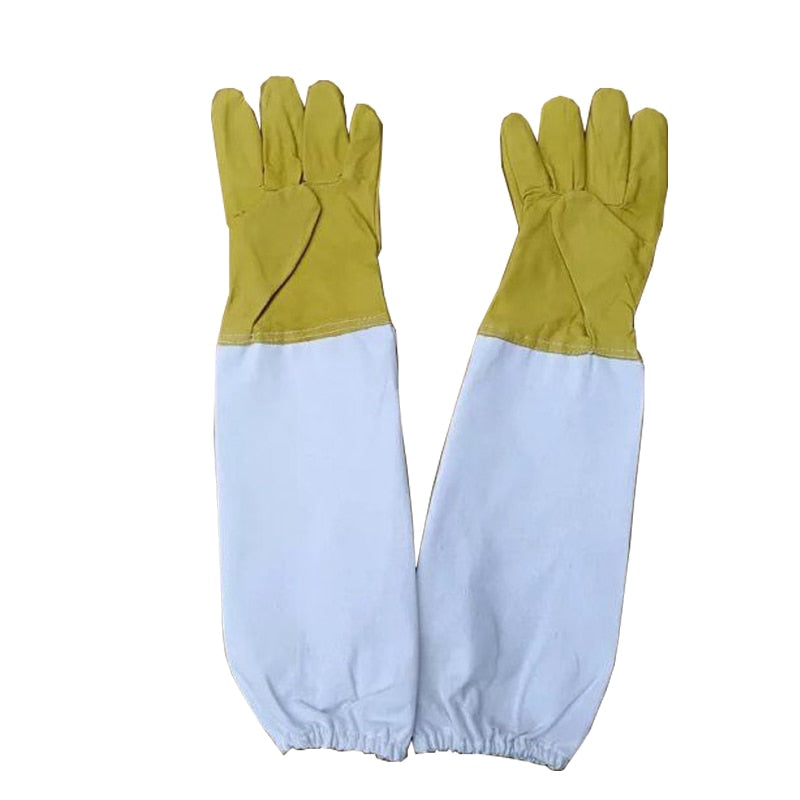 Anti Bee Gloves Beekeeping Protective Goatskin Gloves Long Sleeves Ventilated Professional Apiculture Beekeeper Clothing YellowXXL Business & Industrial > Agriculture 36.84 EZYSELLA SHOP